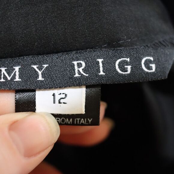 Amy Rigg Elegant Black Long Sleeve Modest Sheath Dress 12 - Picture 13 of 14